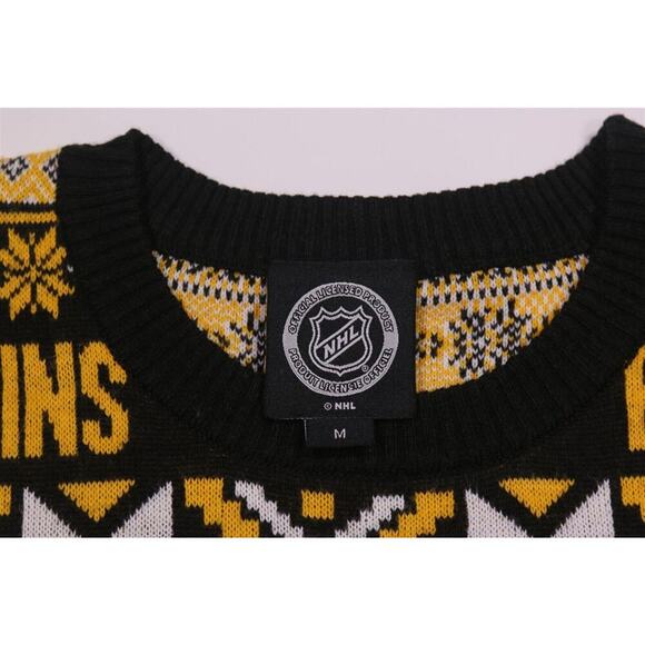 Boston Bruins NHL Ugly Sweater Party Knit Crewneck Men's Medium - Picture 5 of 6